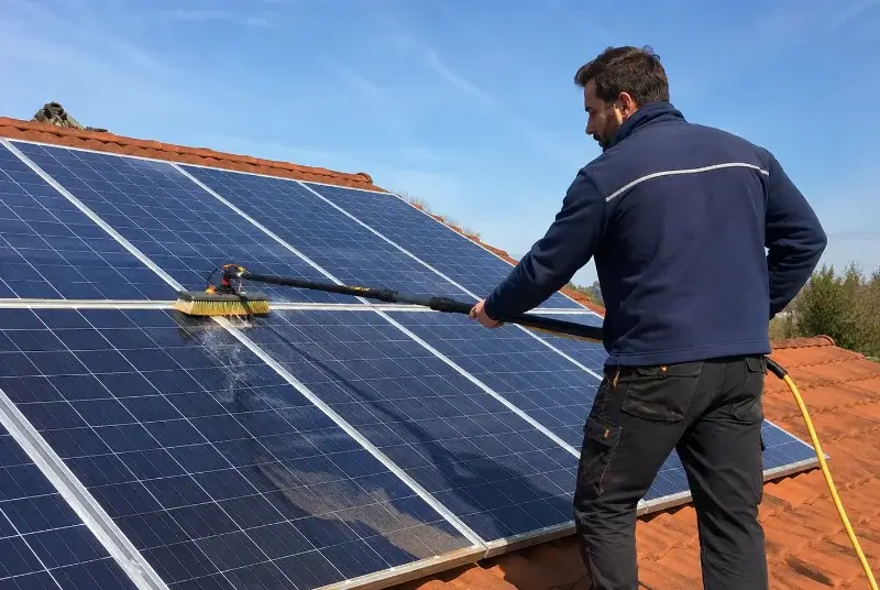 Nettoyage et entretien de panneaux solaires à Poudis